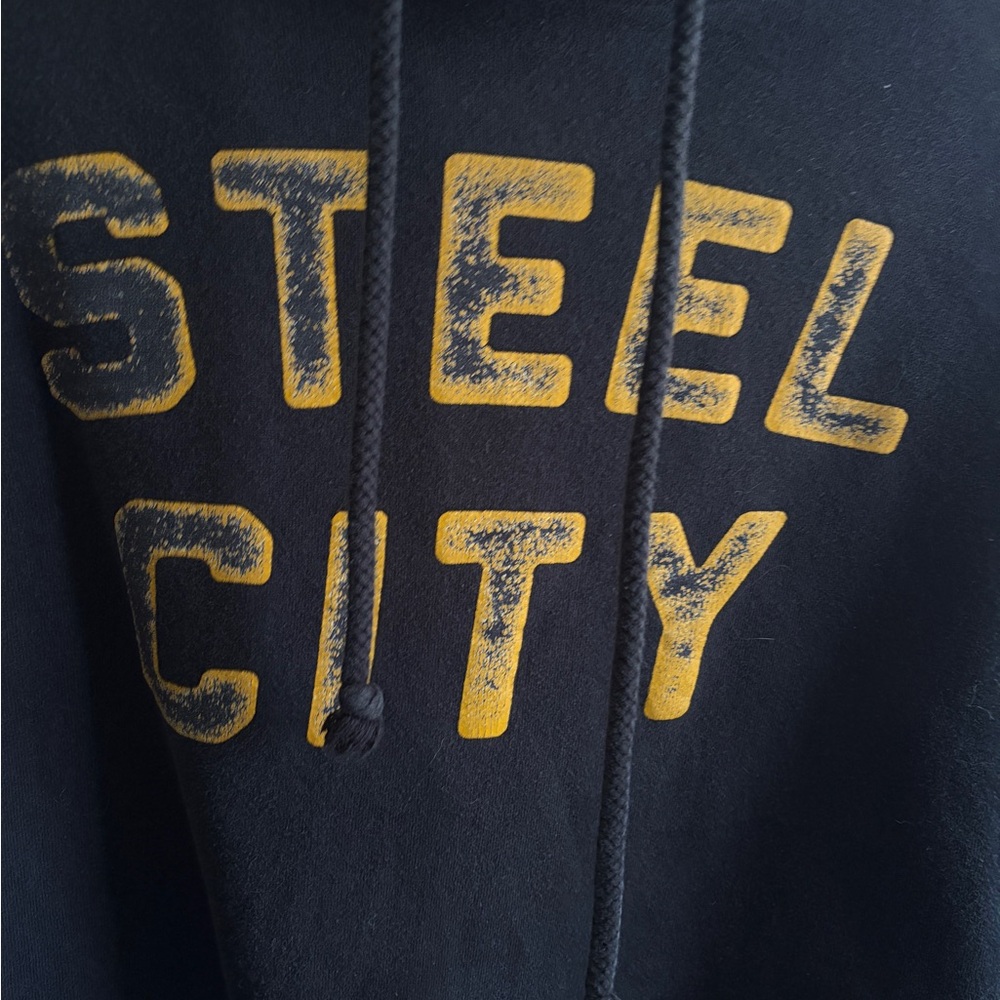 Great condition size L Steel City Black and Yellow Lettering Hoodie sweatshirt - Picture 2 of 6
